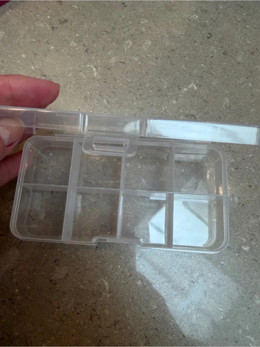 Clear Plastic Compartment Storage Boxes: 2 sizes for crafts, jewelry or other!